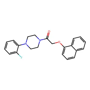 1-[4-(2-Fluorophenyl)piperazin-1-yl]-2-naphthalen-1-yloxyethanone structure