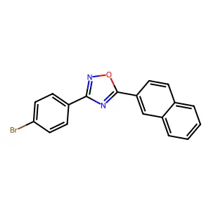 3-(4-Bromophenyl)-5-naphthalen-2-yl-1,2,4-oxadiazole structure