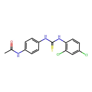 N-[4-[(2,4-dichlorophenyl)carbamothioylamino]phenyl]acetamide structure