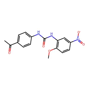 1-(4-Acetylphenyl)-3-(2-methoxy-5-nitrophenyl)urea structure