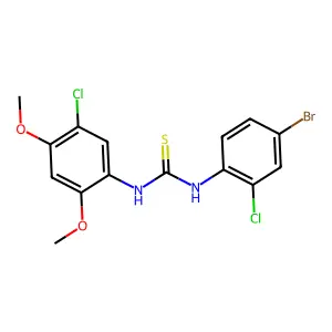 1-(4-Bromo-2-chlorophenyl)-3-(5-chloro-2,4-dimethoxyphenyl)thiourea structure