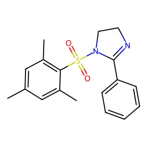 1-(mesitylsulfonyl)-2-phenyl-4,5-dihydro-1H-imidazole structure