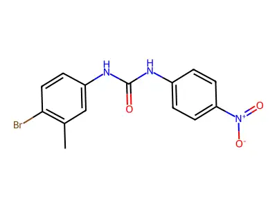1-(4-Bromo-3-methylphenyl)-3-(4-nitrophenyl)urea structure