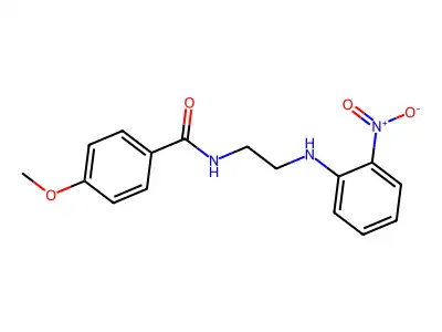 4-methoxy-N-{2-[(2-nitrophenyl)amino]ethyl}benzamide structure