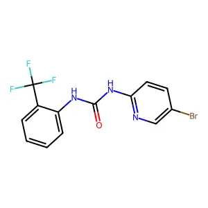 1-(5-Bromopyridin-2-yl)-3-[2-(trifluoromethyl)phenyl]urea structure