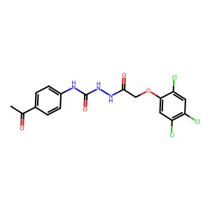 1-(4-Acetylphenyl)-3-[[2-(2,4,5-trichlorophenoxy)acetyl]amino]urea structure