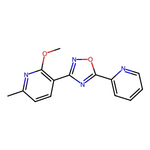 3-(2-Methoxy-6-methylpyridin-3-yl)-5-pyridin-2-yl-1,2,4-oxadiazole structure