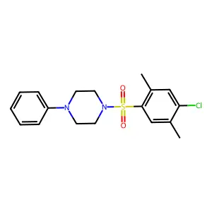 1-(4-Chloro-2,5-dimethylphenyl)sulfonyl-4-phenylpiperazine structure