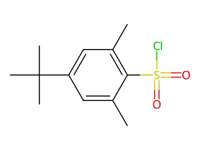 4-Tert-butyl-2,6-dimethylbenzene-1-sulfonyl chloride structure