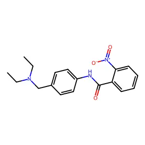 N-{4-[(diethylamino)methyl]phenyl}-2-nitrobenzamide structure