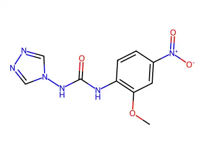 1-(2-Methoxy-4-nitrophenyl)-3-(1,2,4-triazol-4-yl)urea structure