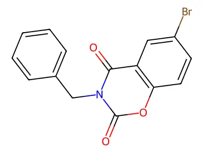 3-Benzyl-6-bromo-1,3-benzoxazine-2,4-dione structure