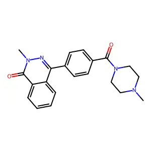 2-Methyl-4-[4-(4-methylpiperazine-1-carbonyl)phenyl]phthalazin-1-one structure