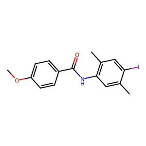 N-(4-iodo-2,5-dimethylphenyl)-4-methoxybenzamide structure