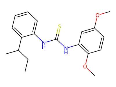 1-(2-Butan-2-ylphenyl)-3-(2,5-dimethoxyphenyl)thiourea structure