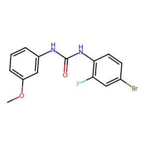 1-(4-Bromo-2-fluorophenyl)-3-(3-methoxyphenyl)urea structure