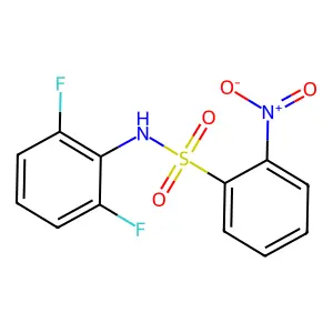 N-(2,6-difluorophenyl)-2-nitrobenzenesulfonamide structure