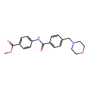 Methyl 4-{[4-(4-morpholinylmethyl)benzoyl]amino}benzoate structure