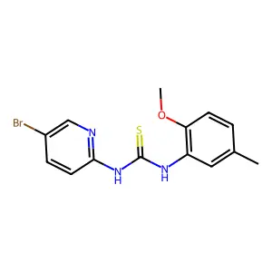 1-(5-Bromopyridin-2-yl)-3-(2-methoxy-5-methylphenyl)thiourea structure
