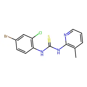 1-(4-Bromo-2-chlorophenyl)-3-(3-methyl-2-pyridinyl)thiourea structure