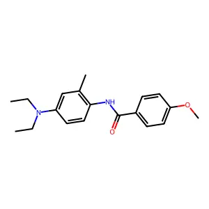 N-[4-(diethylamino)-2-methylphenyl]-4-methoxybenzamide structure