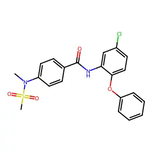 N-(5-chloro-2-phenoxyphenyl)-4-[methyl(methylsulfonyl)amino]benzamide structure