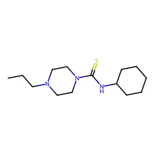 N-环己基-4-丙基哌嗪-1-硫代甲酰胺 structure