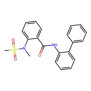 2-[methyl(methylsulfonyl)amino]-N-(2-phenylphenyl)benzamide structure
