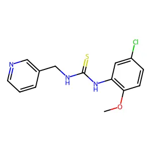1-(5-Chloro-2-methoxyphenyl)-3-(pyridin-3-ylmethyl)thiourea structure