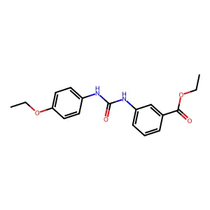 Ethyl 3-[(4-ethoxyphenyl)carbamoylamino]benzoate structure