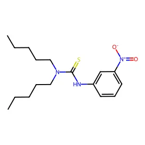 3-(3-Nitrophenyl)-1,1-dipentylthiourea structure