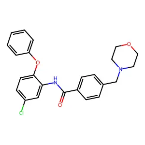 N-(5-chloro-2-phenoxyphenyl)-4-(morpholin-4-ylmethyl)benzamide structure