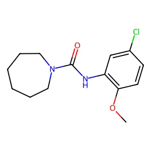 N-(5-chloro-2-methoxyphenyl)azepane-1-carboxamide structure