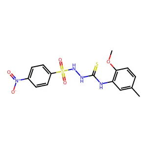 1-(2-Methoxy-5-methylphenyl)-3-[(4-nitrophenyl)sulfonylamino]thiourea structure