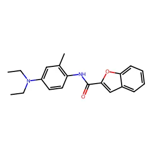 N-[4-(diethylamino)-2-methylphenyl]-1-benzofuran-2-carboxamide structure