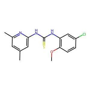 1-(5-Chloro-2-methoxyphenyl)-3-(4,6-dimethylpyridin-2-yl)thiourea structure