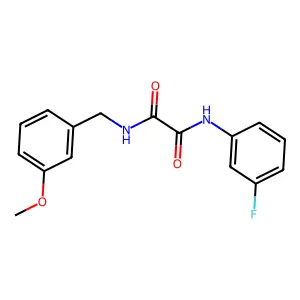N1-(3-fluorophenyl)-N2-(3-methoxybenzyl)oxalamide structure