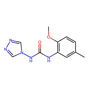 1-(2-methoxy-5-methylphenyl)-3-(4H-1,2,4-triazol-4-yl)urea structure