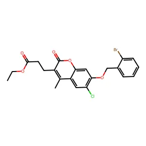 C22H20BrClO5 structure