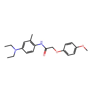 N-[4-(diethylamino)-2-methylphenyl]-2-(4-methoxyphenoxy)acetamide structure