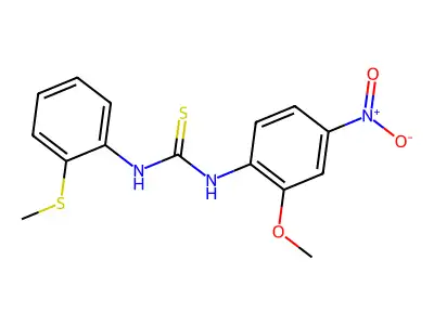1-(2-Methoxy-4-nitrophenyl)-3-(2-methylsulfanylphenyl)thiourea structure