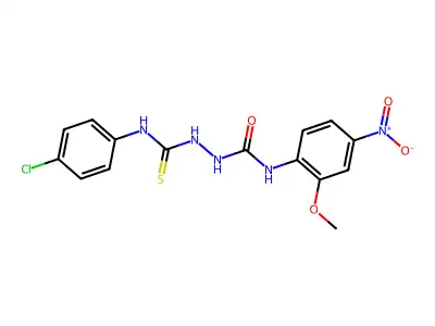 1-[(4-Chlorophenyl)carbamothioylamino]-3-(2-methoxy-4-nitrophenyl)urea structure