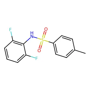 N-(2,6-difluorophenyl)-4-methylbenzenesulfonamide structure