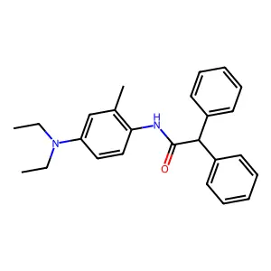 N-[4-(diethylamino)-2-methylphenyl]-2,2-diphenylacetamide structure