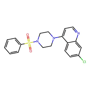 4-[4-(Benzenesulfonyl)piperazin-1-yl]-7-chloroquinoline structure