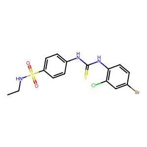 1-(4-Bromo-2-chlorophenyl)-3-[4-(ethylsulfamoyl)phenyl]thiourea structure