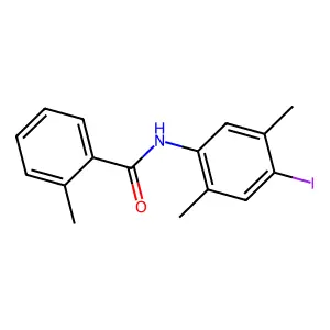 N-(4-iodo-2,5-dimethylphenyl)-2-methylbenzamide structure