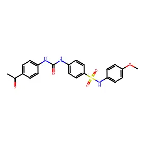 1-(4-Acetylphenyl)-3-[4-[(4-methoxyphenyl)sulfamoyl]phenyl]urea structure