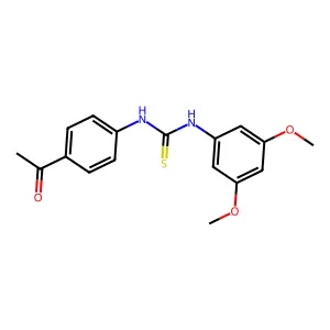 1-(4-Acetylphenyl)-3-(3,5-dimethoxyphenyl)thiourea structure