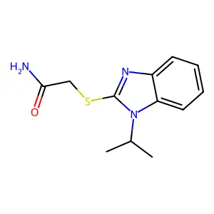 2-[(1-isopropyl-1H-benzimidazol-2-yl)sulfanyl]acetamide structure